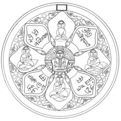 Malvorlage: Hinduistische Mythologie: Buddha (Götter und Göttinnen) #89517 - Kostenlose Malvorlagen zum Ausdrucken