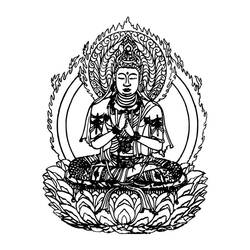 Malvorlage: Hinduistische Mythologie: Buddha (Götter und Göttinnen) #89521 - Kostenlose Malvorlagen zum Ausdrucken