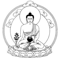 Malvorlage: Hinduistische Mythologie: Buddha (Götter und Göttinnen) #89522 - Kostenlose Malvorlagen zum Ausdrucken