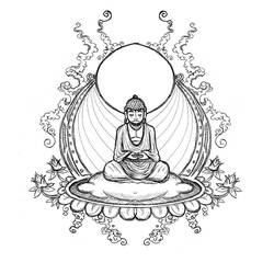 Malvorlage: Hinduistische Mythologie: Buddha (Götter und Göttinnen) #89537 - Kostenlose Malvorlagen zum Ausdrucken