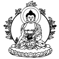 Malvorlage: Hinduistische Mythologie: Buddha (Götter und Göttinnen) #89540 - Kostenlose Malvorlagen zum Ausdrucken