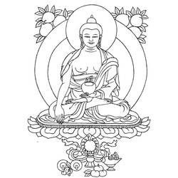 Malvorlage: Hinduistische Mythologie: Buddha (Götter und Göttinnen) #89551 - Kostenlose Malvorlagen zum Ausdrucken