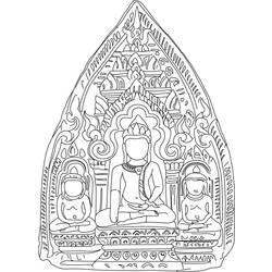 Malvorlage: Hinduistische Mythologie: Buddha (Götter und Göttinnen) #89560 - Kostenlose Malvorlagen zum Ausdrucken
