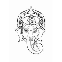 Malvorlage: Hinduistische Mythologie: Ganesh (Götter und Göttinnen) #96920 - Kostenlose Malvorlagen zum Ausdrucken