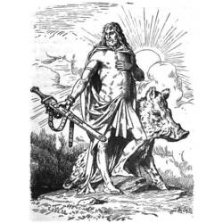 Malvorlage: Nordische Mythologie (Götter und Göttinnen) #110412 - Kostenlose Malvorlagen zum Ausdrucken