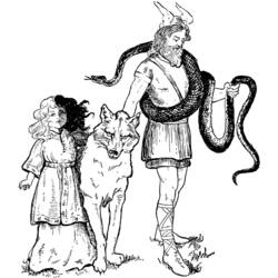 Malvorlage: Nordische Mythologie (Götter und Göttinnen) #110420 - Kostenlose Malvorlagen zum Ausdrucken