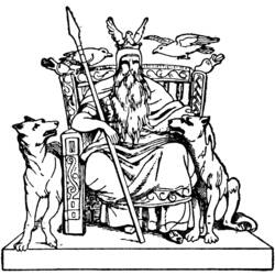 Malvorlage: Nordische Mythologie (Götter und Göttinnen) #110465 - Kostenlose Malvorlagen zum Ausdrucken