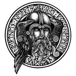 Malvorlage: Nordische Mythologie (Götter und Göttinnen) #110503 - Kostenlose Malvorlagen zum Ausdrucken
