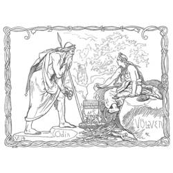 Malvorlage: Nordische Mythologie (Götter und Göttinnen) #110817 - Kostenlose Malvorlagen zum Ausdrucken