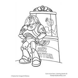 Malvorlage: Abenteuer von Buzz Lightyear (Karikaturen) #46682 - Kostenlose Malvorlagen zum Ausdrucken
