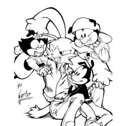 Malvorlage: Animaniacs (Karikaturen) #48302 - Kostenlose Malvorlagen zum Ausdrucken