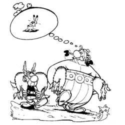 Malvorlage: Asterix und Obelix (Karikaturen) #24409 - Kostenlose Malvorlagen zum Ausdrucken
