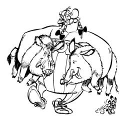 Malvorlage: Asterix und Obelix (Karikaturen) #24432 - Kostenlose Malvorlagen zum Ausdrucken