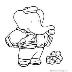 Malvorlage: Babar (Karikaturen) #27967 - Kostenlose Malvorlagen zum Ausdrucken