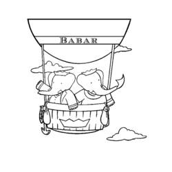Malvorlage: Babar (Karikaturen) #28032 - Kostenlose Malvorlagen zum Ausdrucken