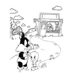 Malvorlage: Baby Looney Tunes (Karikaturen) #26567 - Kostenlose Malvorlagen zum Ausdrucken