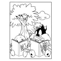 Malvorlage: Baby Looney Tunes (Karikaturen) #26582 - Kostenlose Malvorlagen zum Ausdrucken