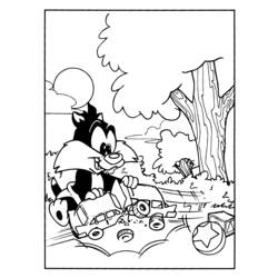 Malvorlage: Baby Looney Tunes (Karikaturen) #26589 - Kostenlose Malvorlagen zum Ausdrucken