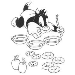 Malvorlage: Baby Looney Tunes (Karikaturen) #26641 - Kostenlose Malvorlagen zum Ausdrucken