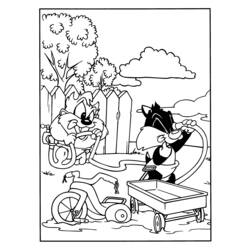 Malvorlage: Baby Looney Tunes (Karikaturen) #26686 - Kostenlose Malvorlagen zum Ausdrucken