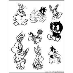 Malvorlage: Baby Looney Tunes (Karikaturen) #26695 - Kostenlose Malvorlagen zum Ausdrucken