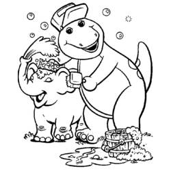 Malvorlage: Barney und seine Freunde (Karikaturen) #40913 - Kostenlose Malvorlagen zum Ausdrucken