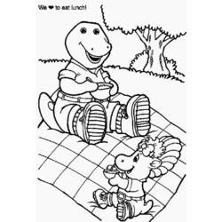 Malvorlage: Barney und seine Freunde (Karikaturen) #40932 - Kostenlose Malvorlagen zum Ausdrucken