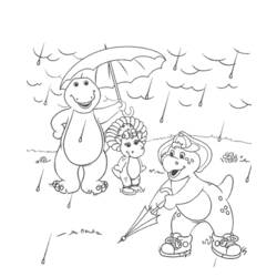 Malvorlage: Barney und seine Freunde (Karikaturen) #41010 - Kostenlose Malvorlagen zum Ausdrucken