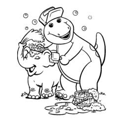 Malvorlage: Barney und seine Freunde (Karikaturen) #41019 - Kostenlose Malvorlagen zum Ausdrucken