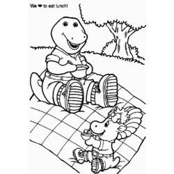 Malvorlage: Barney und seine Freunde (Karikaturen) #41030 - Kostenlose Malvorlagen zum Ausdrucken