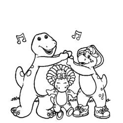 Malvorlage: Barney und seine Freunde (Karikaturen) #41054 - Kostenlose Malvorlagen zum Ausdrucken