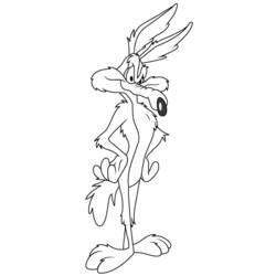 Malvorlage: Beep Beep und Coyote (Karikaturen) #47254 - Kostenlose Malvorlagen zum Ausdrucken