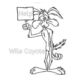 Malvorlage: Beep Beep und Coyote (Karikaturen) #47260 - Kostenlose Malvorlagen zum Ausdrucken