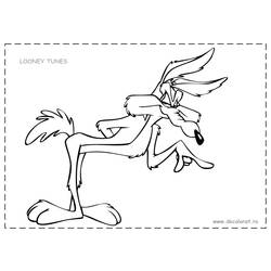 Malvorlage: Beep Beep und Coyote (Karikaturen) #47265 - Kostenlose Malvorlagen zum Ausdrucken