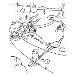 Malvorlage: Beep Beep und Coyote (Karikaturen) #47271 - Kostenlose Malvorlagen zum Ausdrucken
