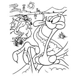 Malvorlage: Beep Beep und Coyote (Karikaturen) #47297 - Kostenlose Malvorlagen zum Ausdrucken