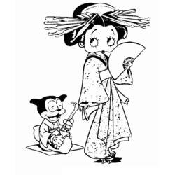 Malvorlage: Betty Boop (Karikaturen) #25916 - Kostenlose Malvorlagen zum Ausdrucken