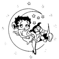 Malvorlage: Betty Boop (Karikaturen) #25926 - Kostenlose Malvorlagen zum Ausdrucken