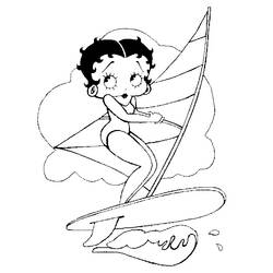 Malvorlage: Betty Boop (Karikaturen) #25927 - Kostenlose Malvorlagen zum Ausdrucken