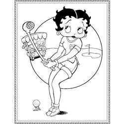Malvorlage: Betty Boop (Karikaturen) #25938 - Kostenlose Malvorlagen zum Ausdrucken