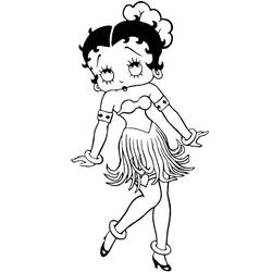 Malvorlage: Betty Boop (Karikaturen) #25941 - Kostenlose Malvorlagen zum Ausdrucken