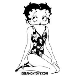 Malvorlage: Betty Boop (Karikaturen) #25947 - Kostenlose Malvorlagen zum Ausdrucken