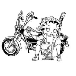 Malvorlage: Betty Boop (Karikaturen) #25948 - Kostenlose Malvorlagen zum Ausdrucken