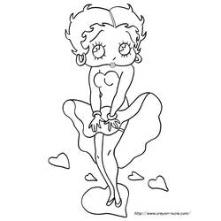 Malvorlage: Betty Boop (Karikaturen) #25955 - Kostenlose Malvorlagen zum Ausdrucken