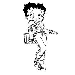 Malvorlage: Betty Boop (Karikaturen) #25975 - Kostenlose Malvorlagen zum Ausdrucken