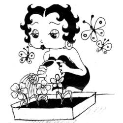 Malvorlage: Betty Boop (Karikaturen) #25980 - Kostenlose Malvorlagen zum Ausdrucken