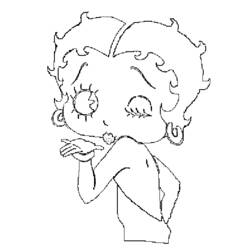 Malvorlage: Betty Boop (Karikaturen) #25999 - Kostenlose Malvorlagen zum Ausdrucken