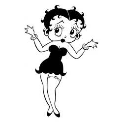 Malvorlage: Betty Boop (Karikaturen) #26000 - Kostenlose Malvorlagen zum Ausdrucken