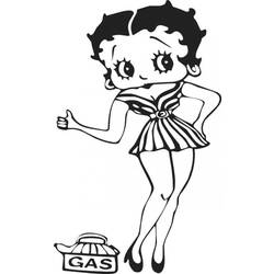 Malvorlage: Betty Boop (Karikaturen) #26010 - Kostenlose Malvorlagen zum Ausdrucken