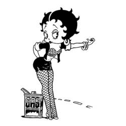 Malvorlage: Betty Boop (Karikaturen) #26012 - Kostenlose Malvorlagen zum Ausdrucken